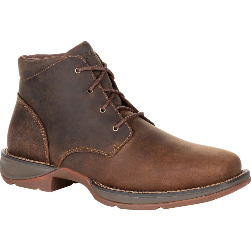 Durango|Red Dirt Rebel Square-Toe Chukka-Bark Brown