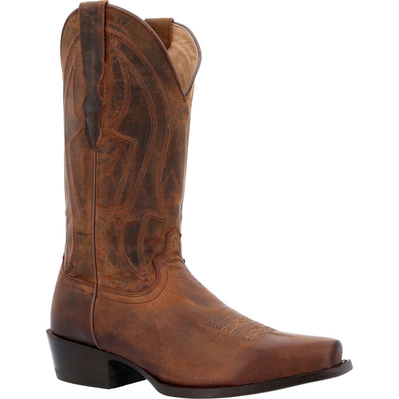 Durango|Santa Fe Derby Brown Western Boot-Fuchsia Ash