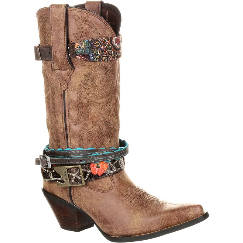 Durango|Crush by Durango Women's Accessorized Western Boot-Brown