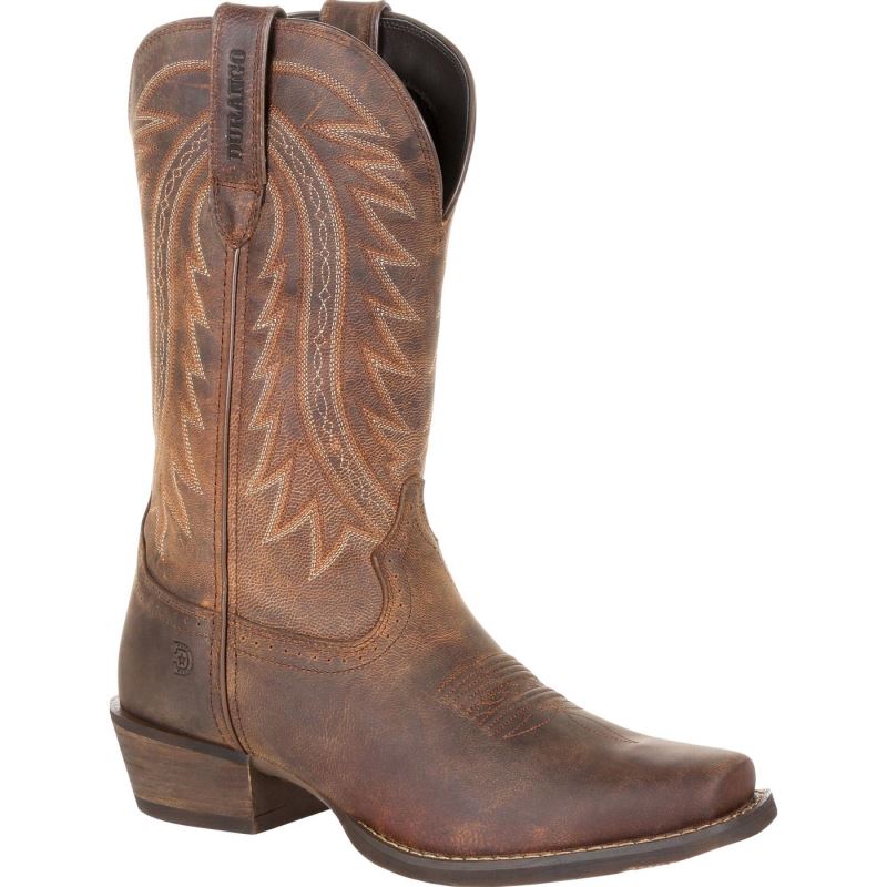Durango|Rebel Frontier Distressed Brown Western Boot-Distressed Sunset Brown