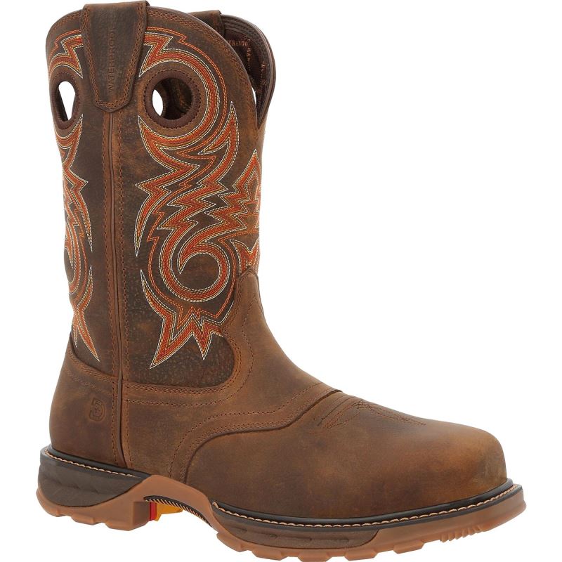 Durango|Maverick XP Composite Toe Waterproof Western Work Boot-Brown