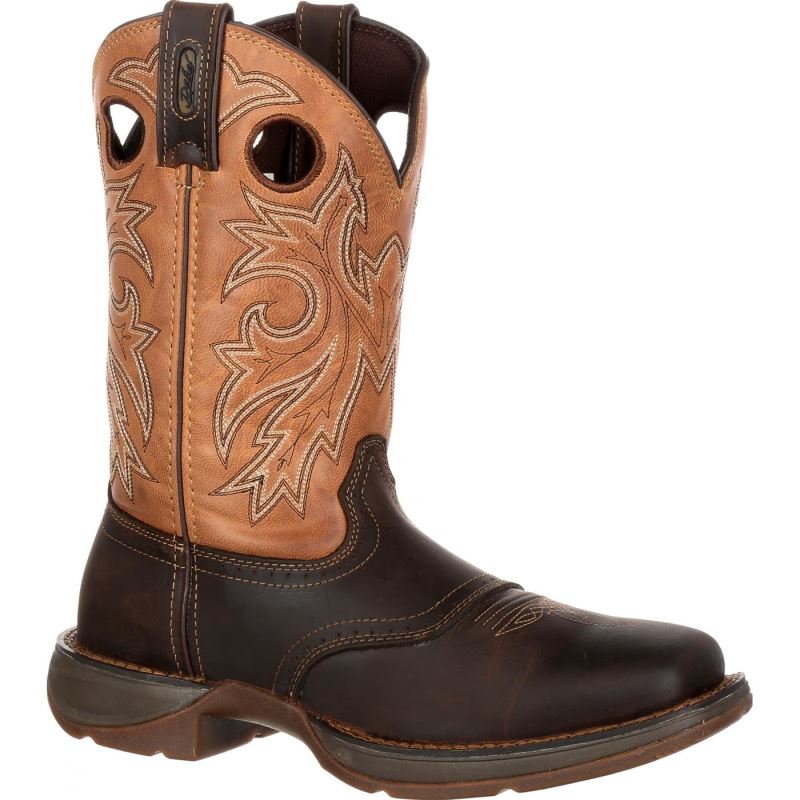 Durango|Rebel by Durango Saddle Up Western Boot-Brown And Tan