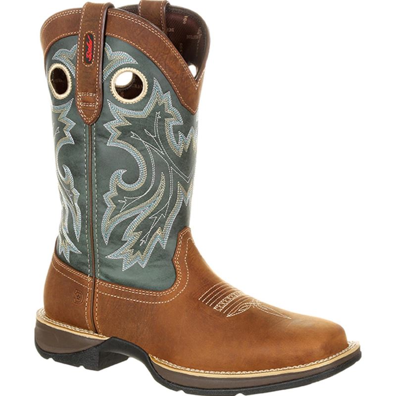 Durango|Rebel by Durango Pull-On Western Boot-Saddlehorn And Clover