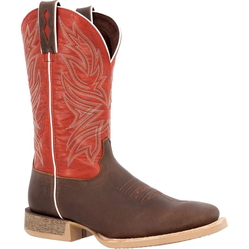 Durango|Rebel Pro Worn Brown Chili Pepper Western Boot-Worn Brown And Chili Pepper