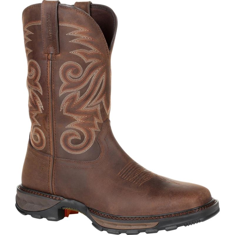 Durango|Maverick XP Waterproof Western Work Boot-Burly Brown