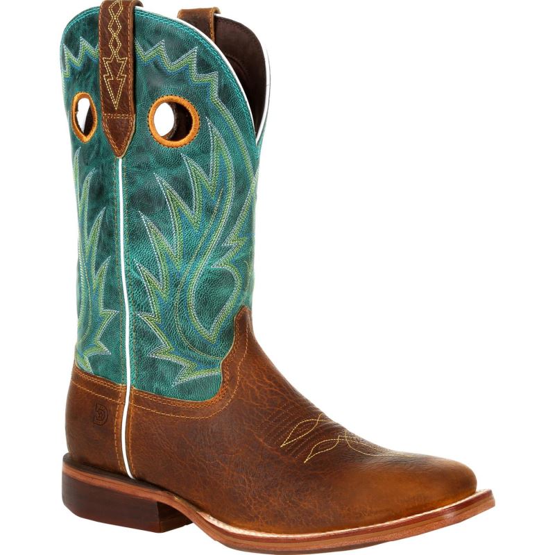 Durango|Arena Pro XRT Golden Brown Western Boot-Golden Brown And Turquoise