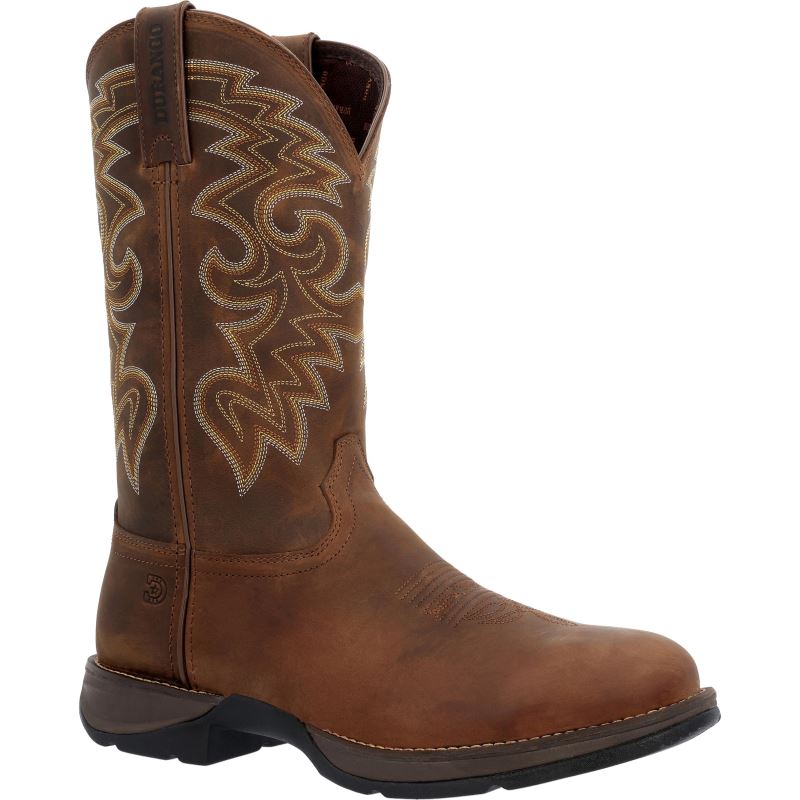 Durango|Rebel Tawny Brown Western Boot-Milk Chocolate