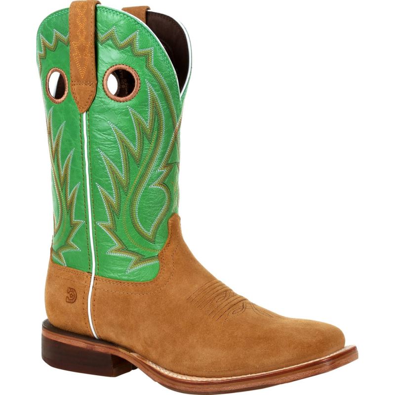 Durango|Arena Pro XRT Kelly Green Western Boot-Cashew And Kelly Green