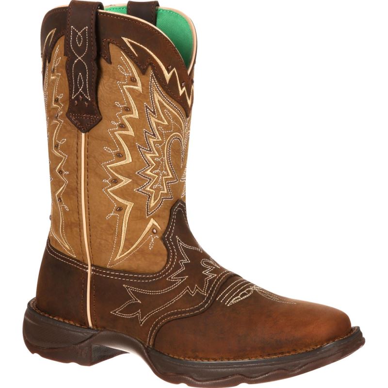 Durango|Lady Rebel by Durango Let Love Fly Western Boot-Nicotine And Brown