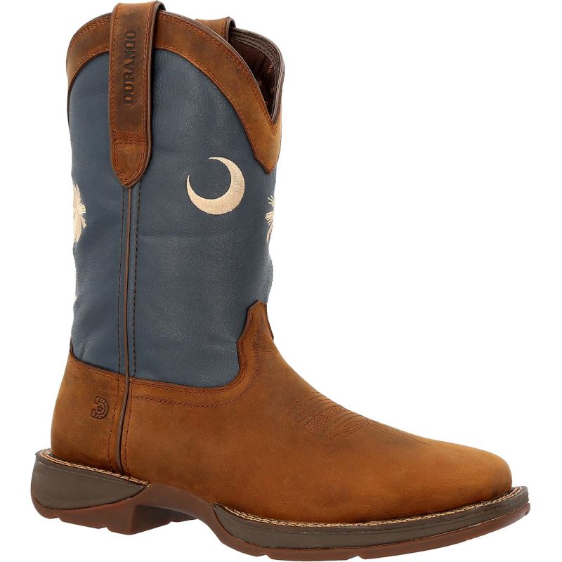 Durango|Rebel by Durango South Carolina State Flag Western Boot-Burnished Rose