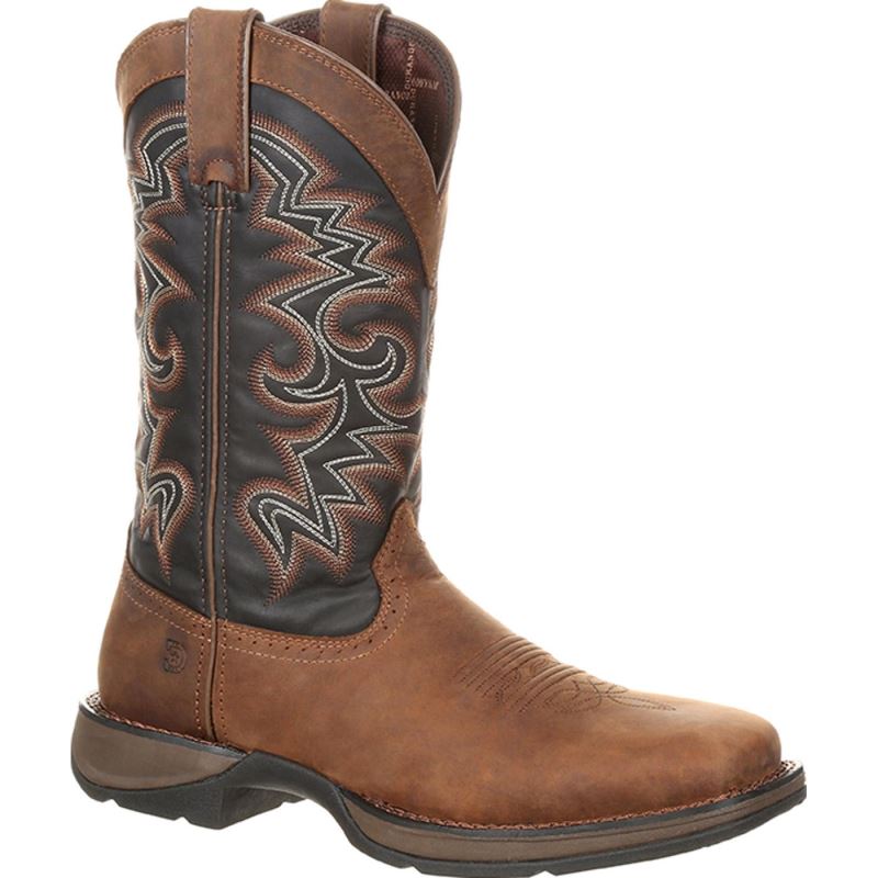 Durango|Rebel by Durango Pull-on Western Boot-Chocolate And Midnight