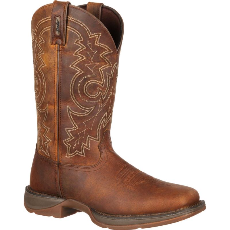 Durango|Rebel by Durango Steel Toe Pull-On Western Boot-Brown
