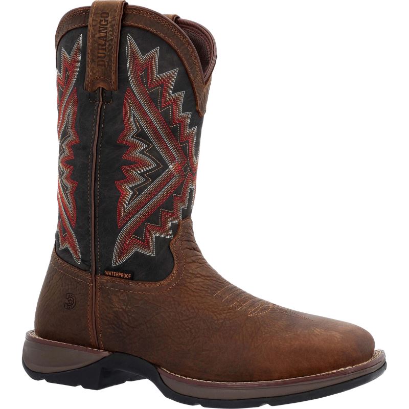 Durango|Rebel Work Steel Toe Waterproof Western Boot-Sepia Blush
