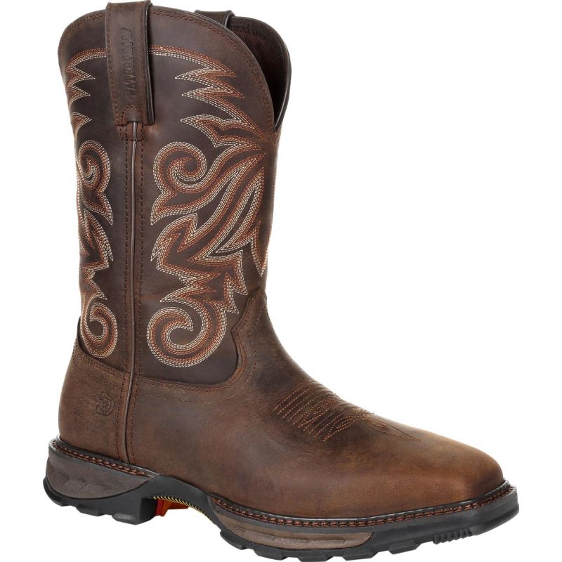 Durango|Maverick XP Steel Toe Waterproof Western Work Boot-Burly Brown