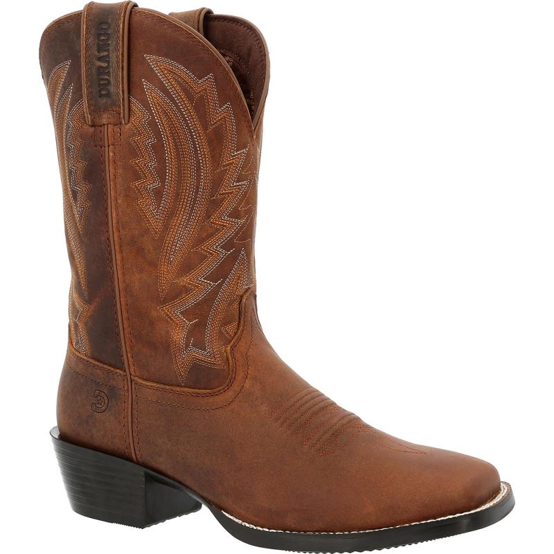 Durango|Westward Distressed Cognac Western Boot-Distressed Cognac