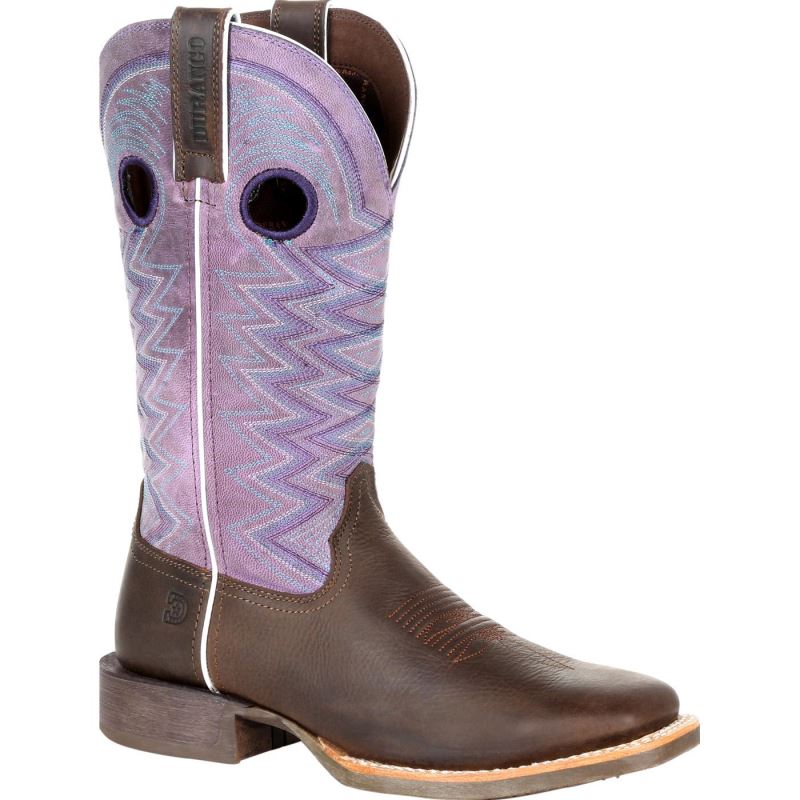 Durango|Lady Rebel Pro Women's Amethyst Western Boot-Dark Earth And Amethyst