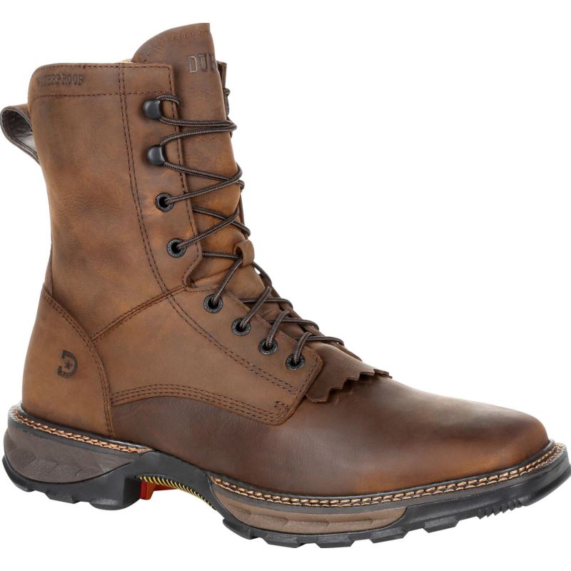 Durango|Maverick XP Square Toe Waterproof Lacer Work Boot-Russet