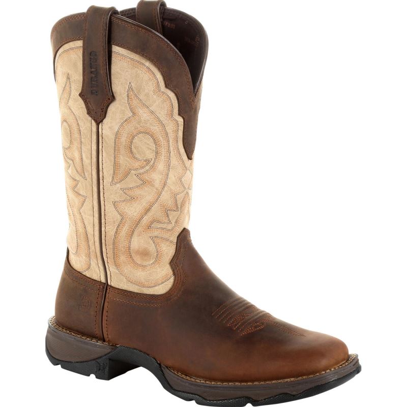 Durango|Lady Rebel by Durango Women's Brown Western Boot-Bark Brown And Taupe