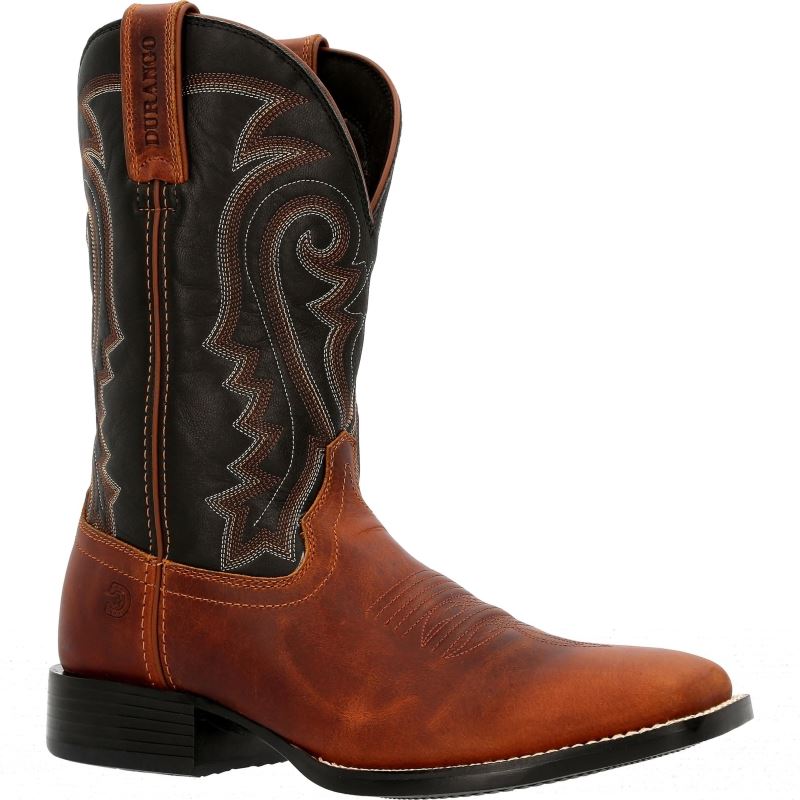 Durango|Westward Inca Brown Western Boot-Inca Brown And Black