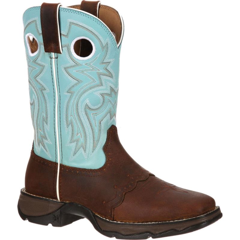 Durango|Lady Rebel by Durango Women's Powder n' Lace Saddle Western Boot-Powder N Lace