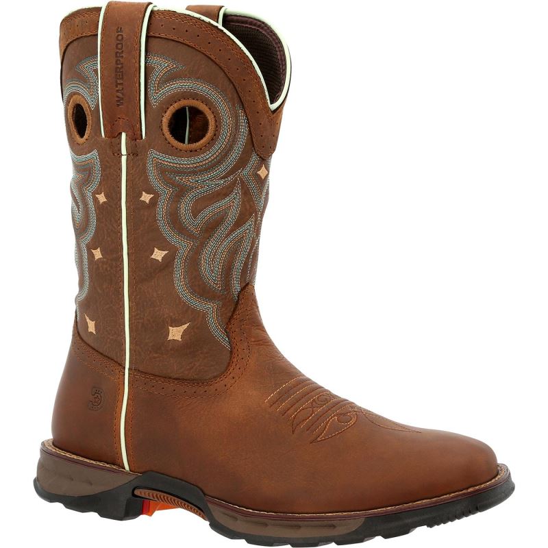 Durango|Maverick Women's Waterproof Work Boot-Rugged Tan