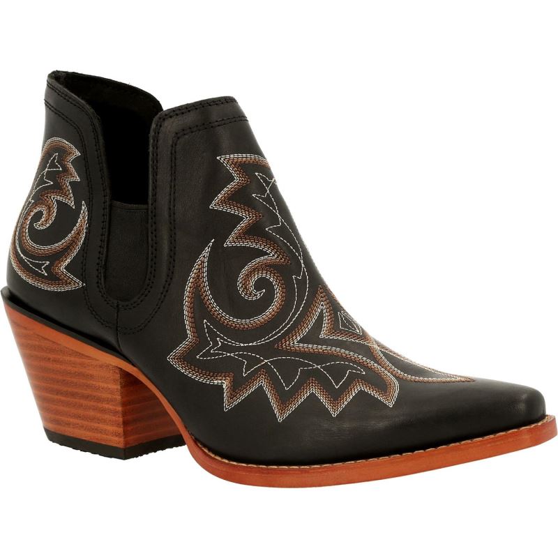 Durango|Crush by Durango Women's Black Western Fashion Bootie-Raven Black