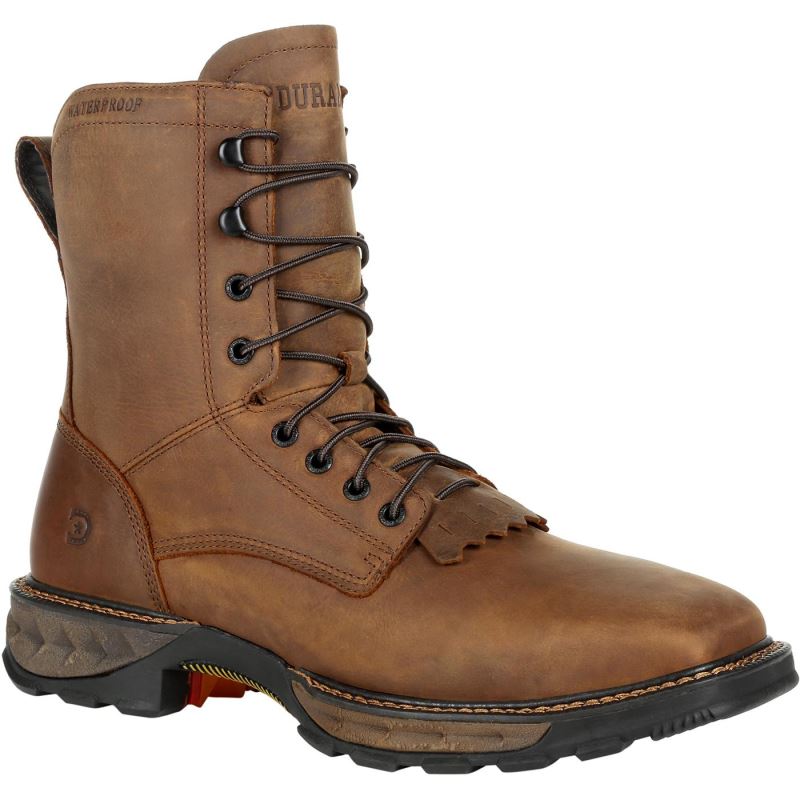 Durango|Maverick XP Steel Toe Waterproof Square Toe Lacer Work Boot-Russet