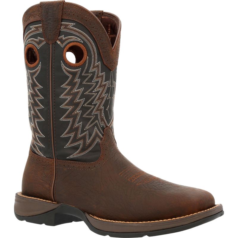 Durango|Rebel Bay Brown Midnight Western Boot-Brown California Flag