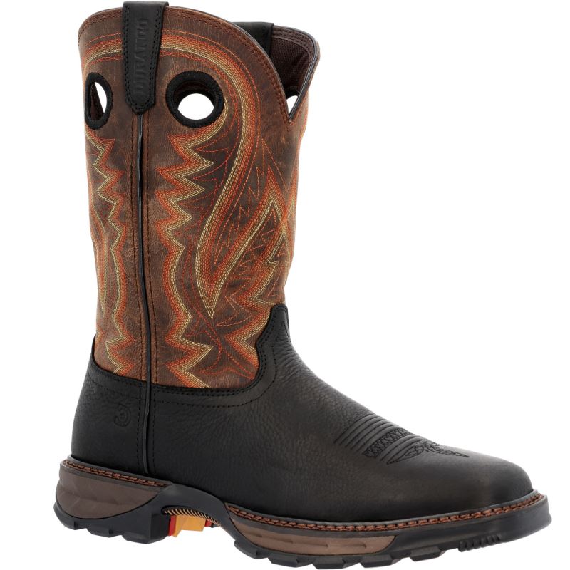 Durango|Maverick XP Western Work Boot-Onyx And Dark Bay