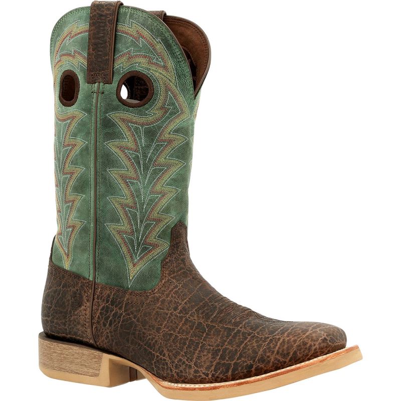 Durango|Rebel Pro Safari Elephant Print Boot-Safari Elephant Tidal Teal