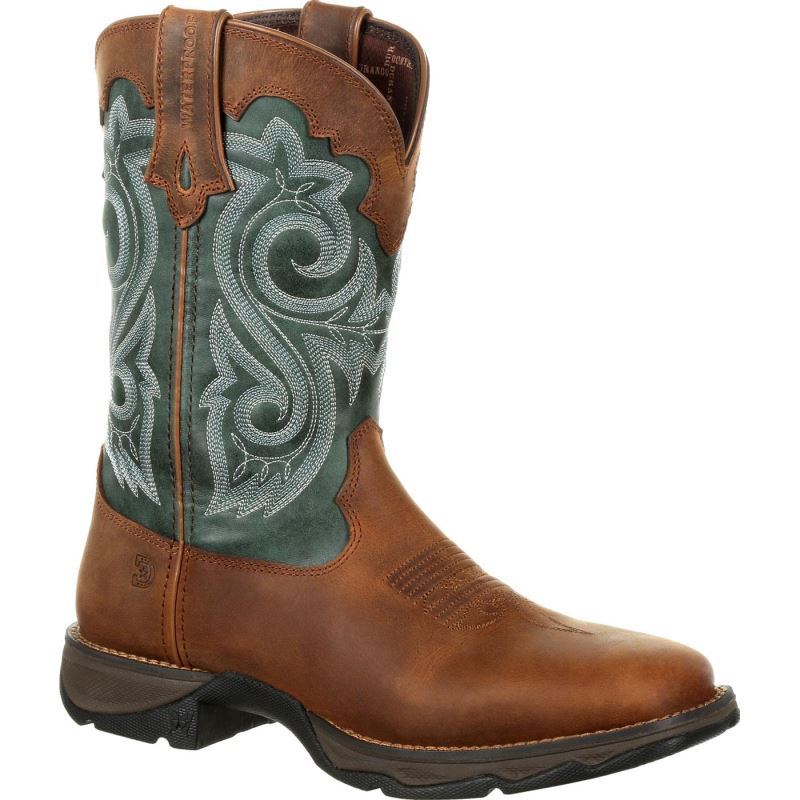 Durango|Lady Rebel by Durango Women's Waterproof Western Boot-Brown Evergreen