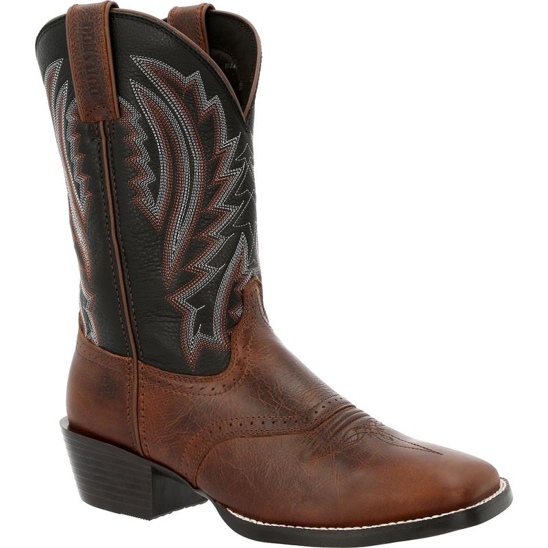 Durango|Westward Dark Chestnut Black Onyx Western Boot-Dark Chestnut Black Onyx