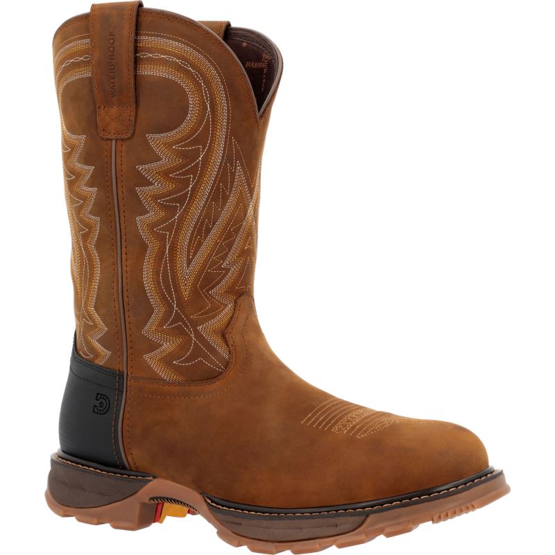 Durango|Maverick XP Steel Toe Waterproof Western Work Boot-Coyote Brown